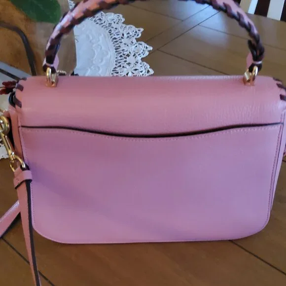 Coach Marlie Top Handle Satchel / Crossbody Handbag with Whipstitch Trim - Picture 4 of 7